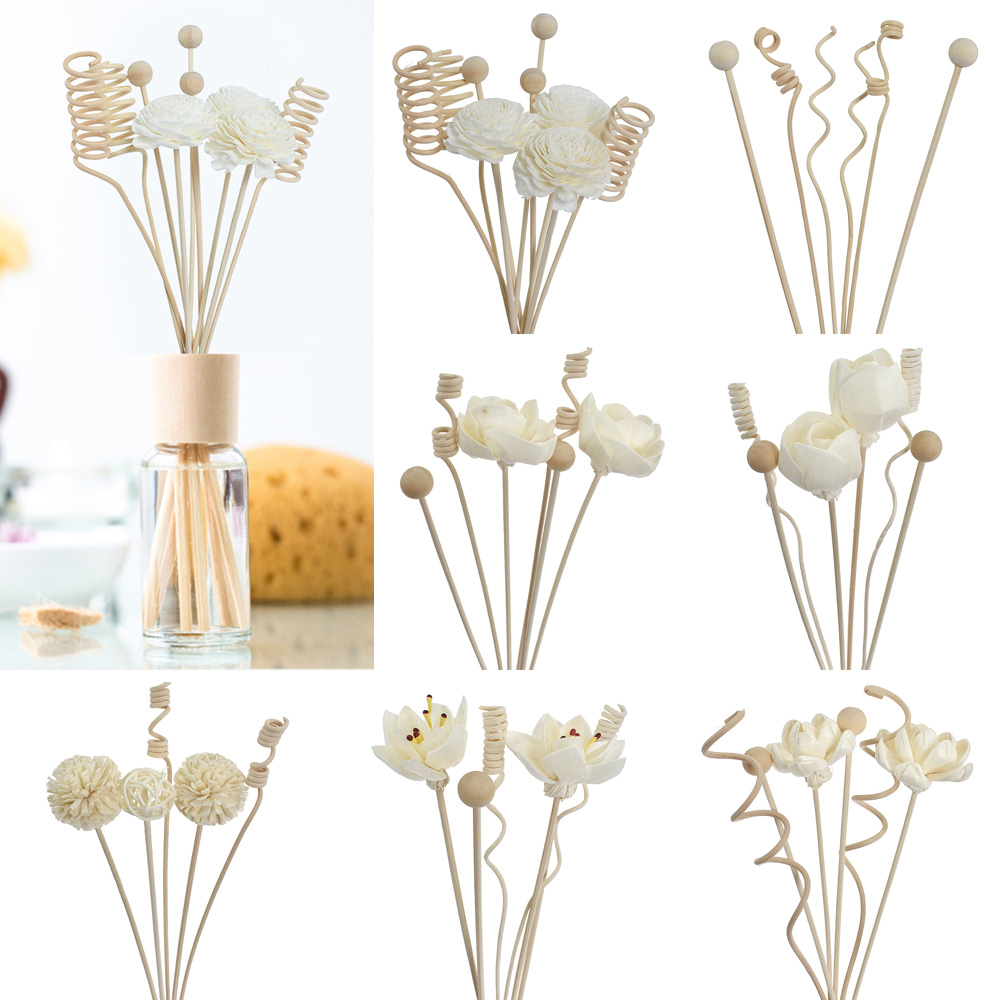 Home Fragrance London - 6PCS/8PCS/9PCS Artificial Flower Rattan Reed Fragrance