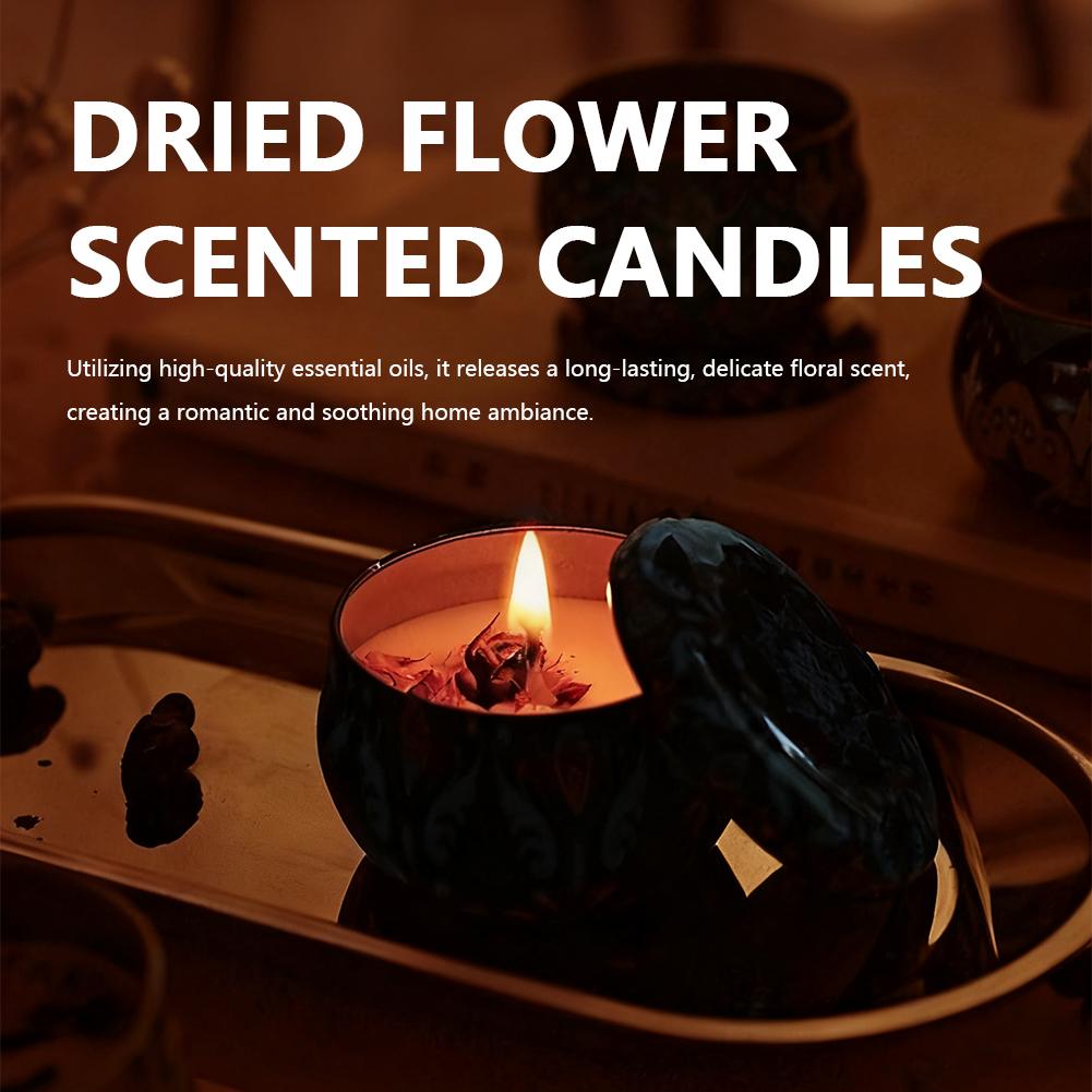 Aromatherapy Candles Flower Fr - Home Fragrance Scented Candle ulasan dan harga