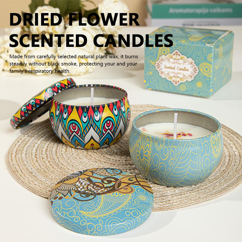 Aromatherapy Candles Flower Fr - Home Fragrance Scented Candle ulasan dan harga