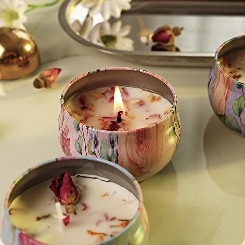 Aromatherapy Candles Flower Fr - Home Fragrance Scented Candle ulasan dan harga