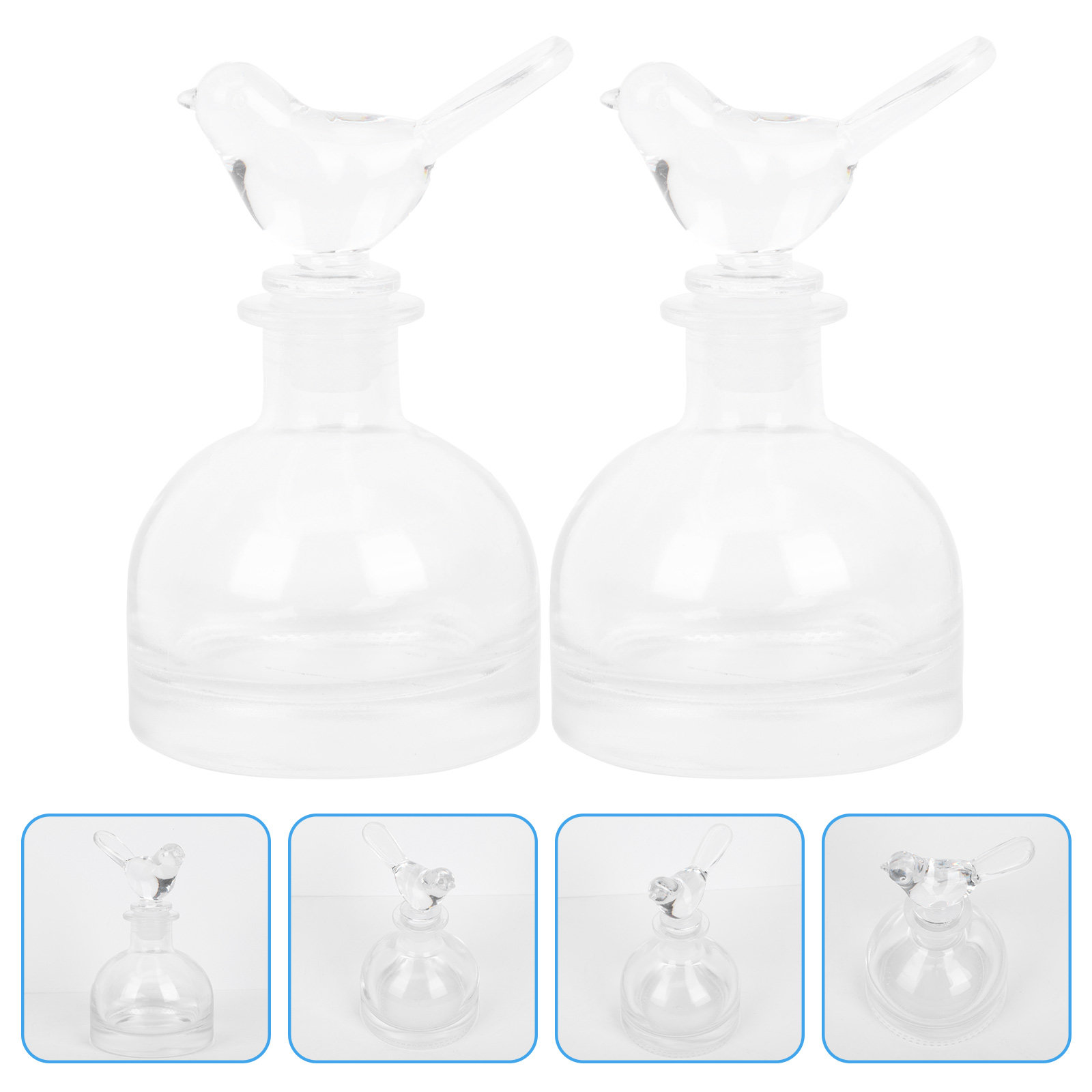 2Pcs Glass Perfume Bottles Pre - Home Fragrance Aromatherapy ulasan dan harga