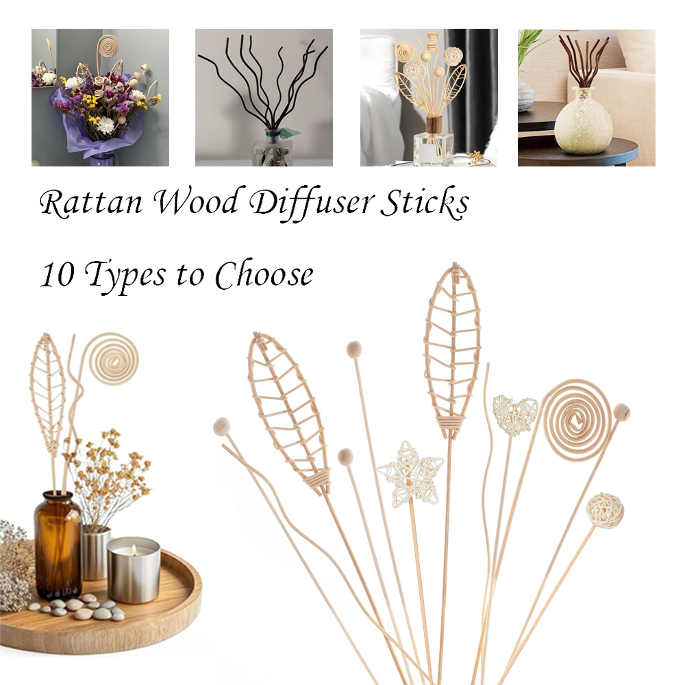 5/15Pcs Long Wavy Rattan Reed  - Home Fragrance London ulasan dan harga