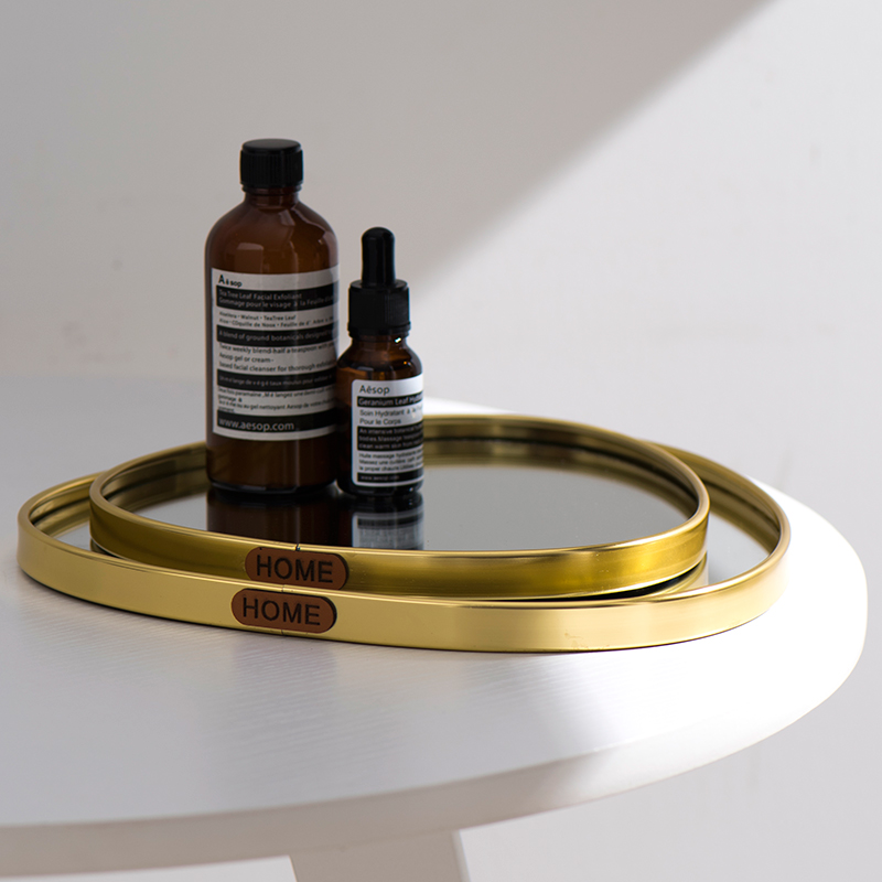 Gold Mirror Tray Jewelry Organ - Home Fragrance Luxury ulasan dan harga