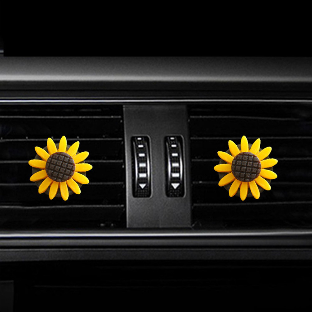 2Pcs Sunflower Car Aromatherap - Home Fragrance Logo ulasan dan harga