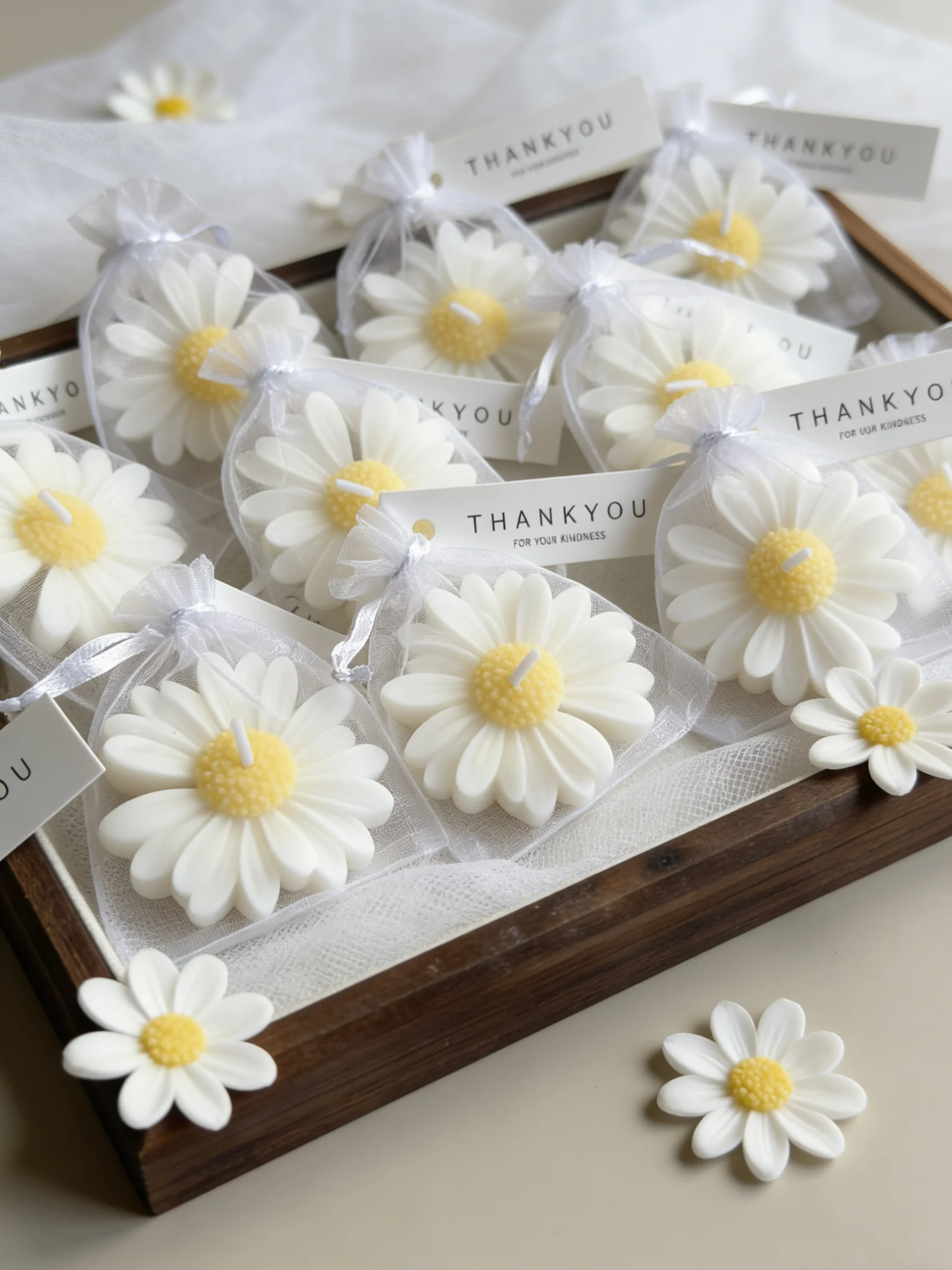 yes1pc/5pcs/10pcs Daisy Shaped - Home Fragrance Scented Candle ulasan dan harga