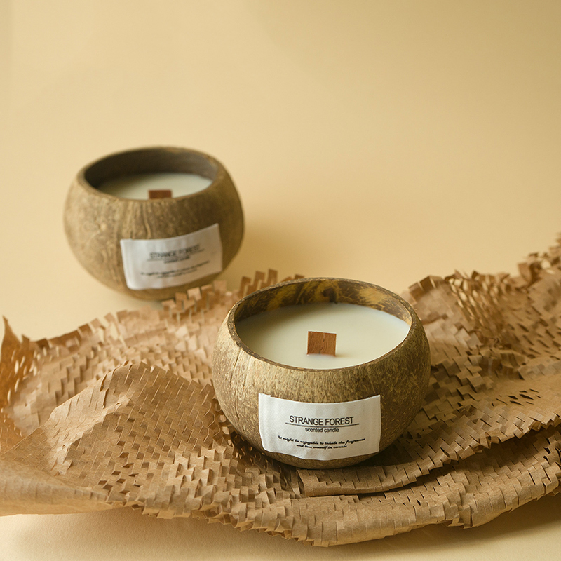 Coconut Shell Aromatherapy Can - Home Fragrance Scented Candle ulasan dan harga
