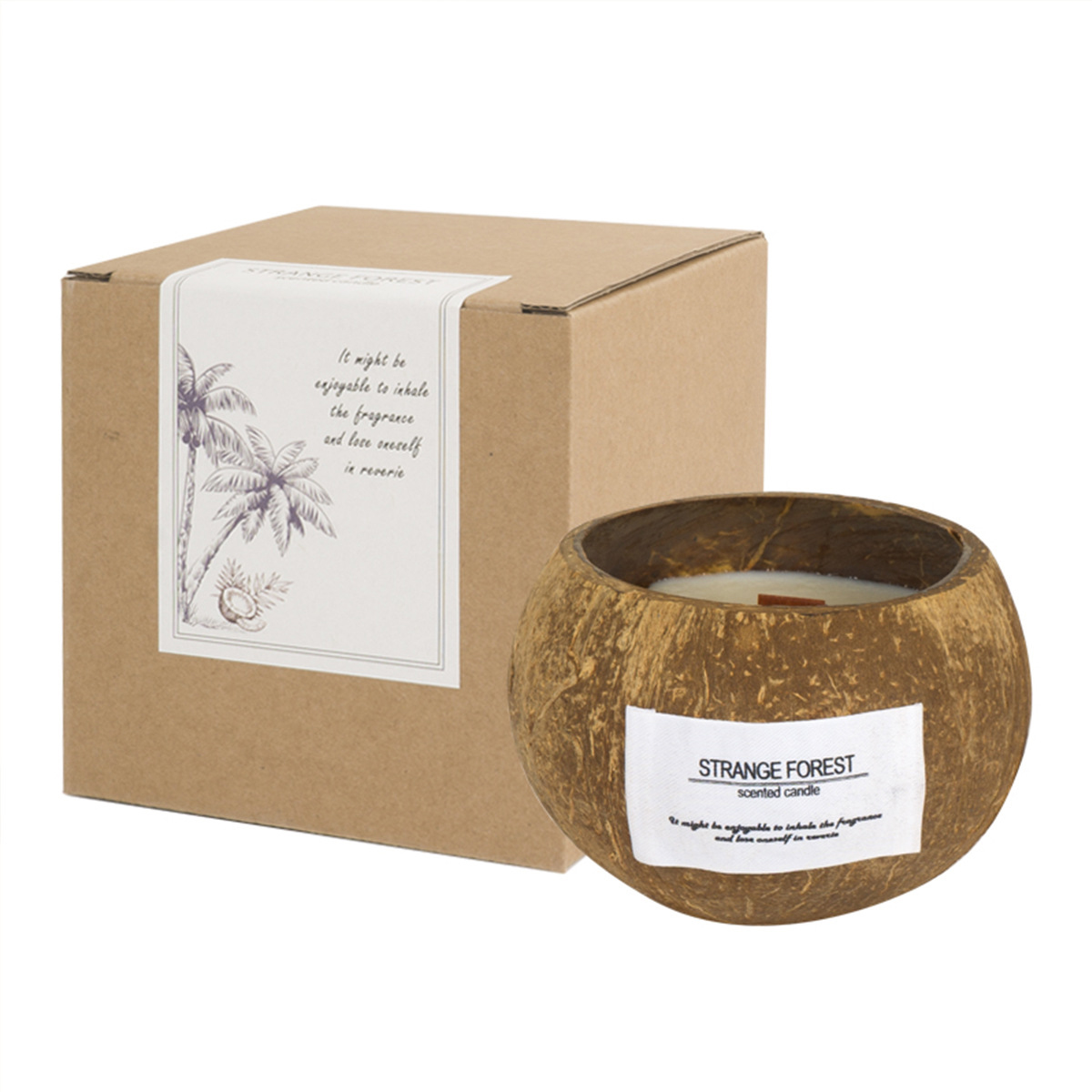 Coconut Shell Aromatherapy Can - Home Fragrance Scented Candle ulasan dan harga
