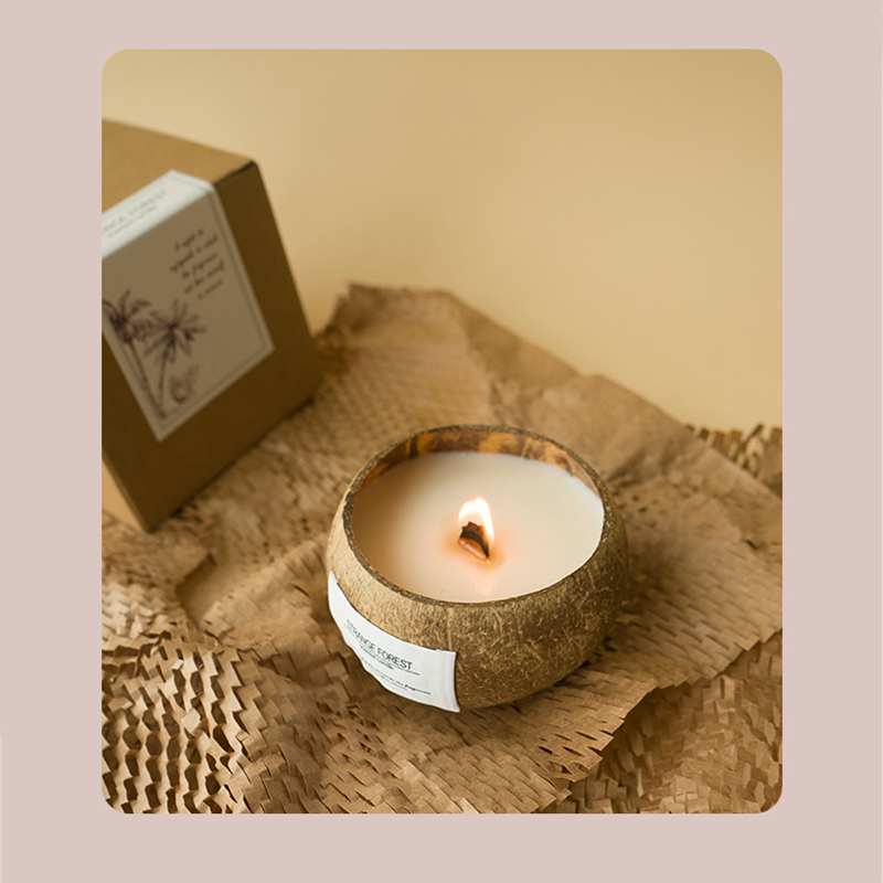 Coconut Shell Aromatherapy Can - Home Fragrance Scented Candle ulasan dan harga
