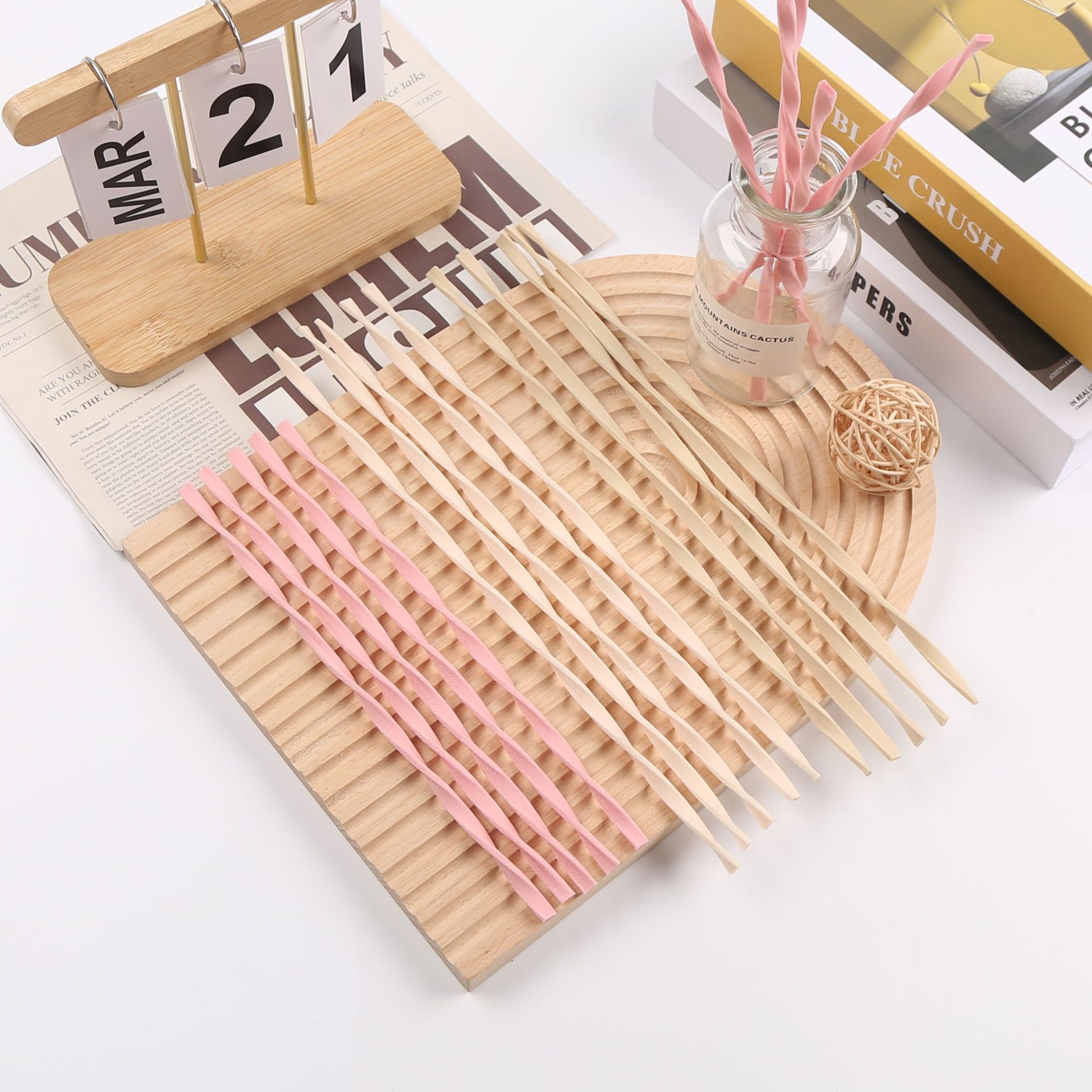 10pcs L30cm Pink/Wood Color Re - Home Fragrance London ulasan dan harga