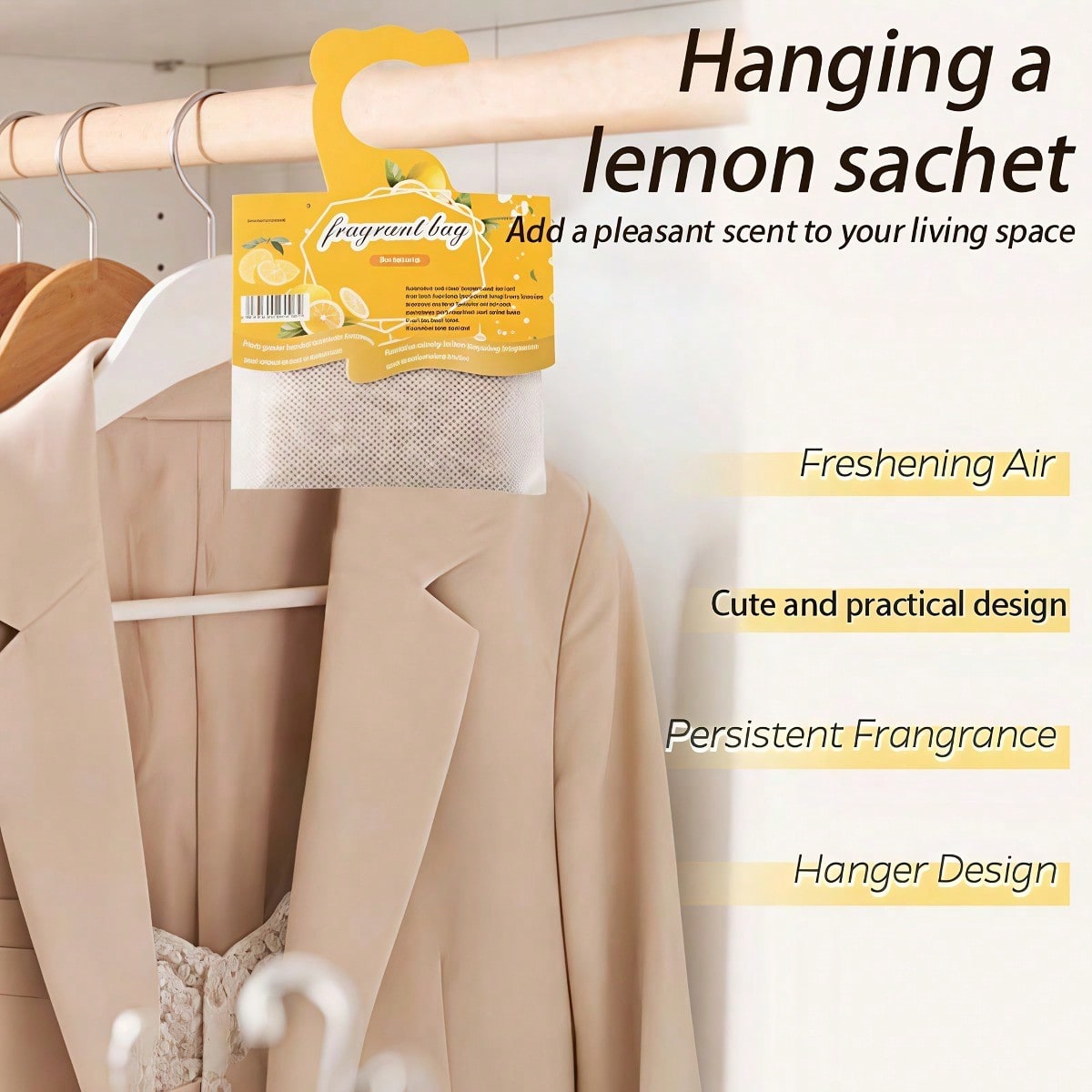 Hanging Lemon Scented Sachets, - Home Fragrance Aromatherapy ulasan dan harga
