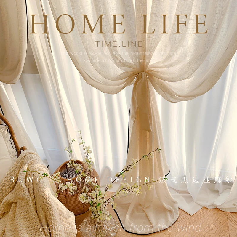 Black Border Linen Gauze Small - Home Fragrance In French ulasan dan harga