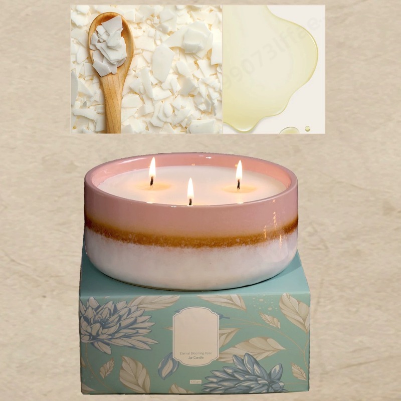 Large Ceramic Jar Scented Cand - Home Fragrance Scented Candle ulasan dan harga