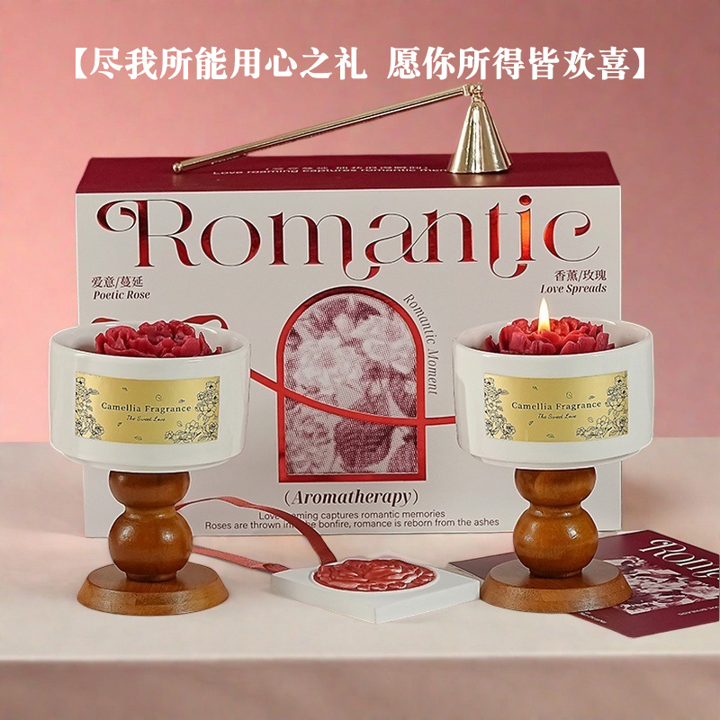 High-end Camellia Scented Cand - Home Fragrance Gift Set ulasan dan harga