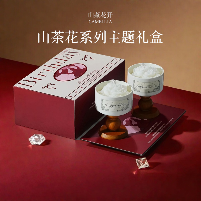 High-end Camellia Scented Cand - Home Fragrance Gift Set ulasan dan harga