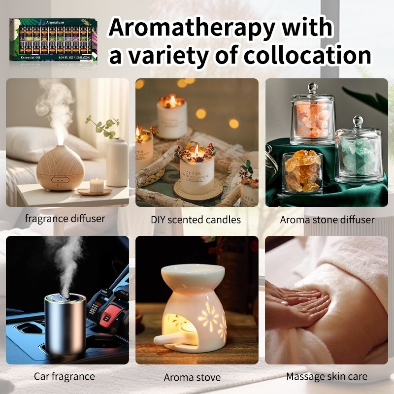 20 Kinds Aromatherapy Essentia - Home Fragrance Natural ulasan dan harga