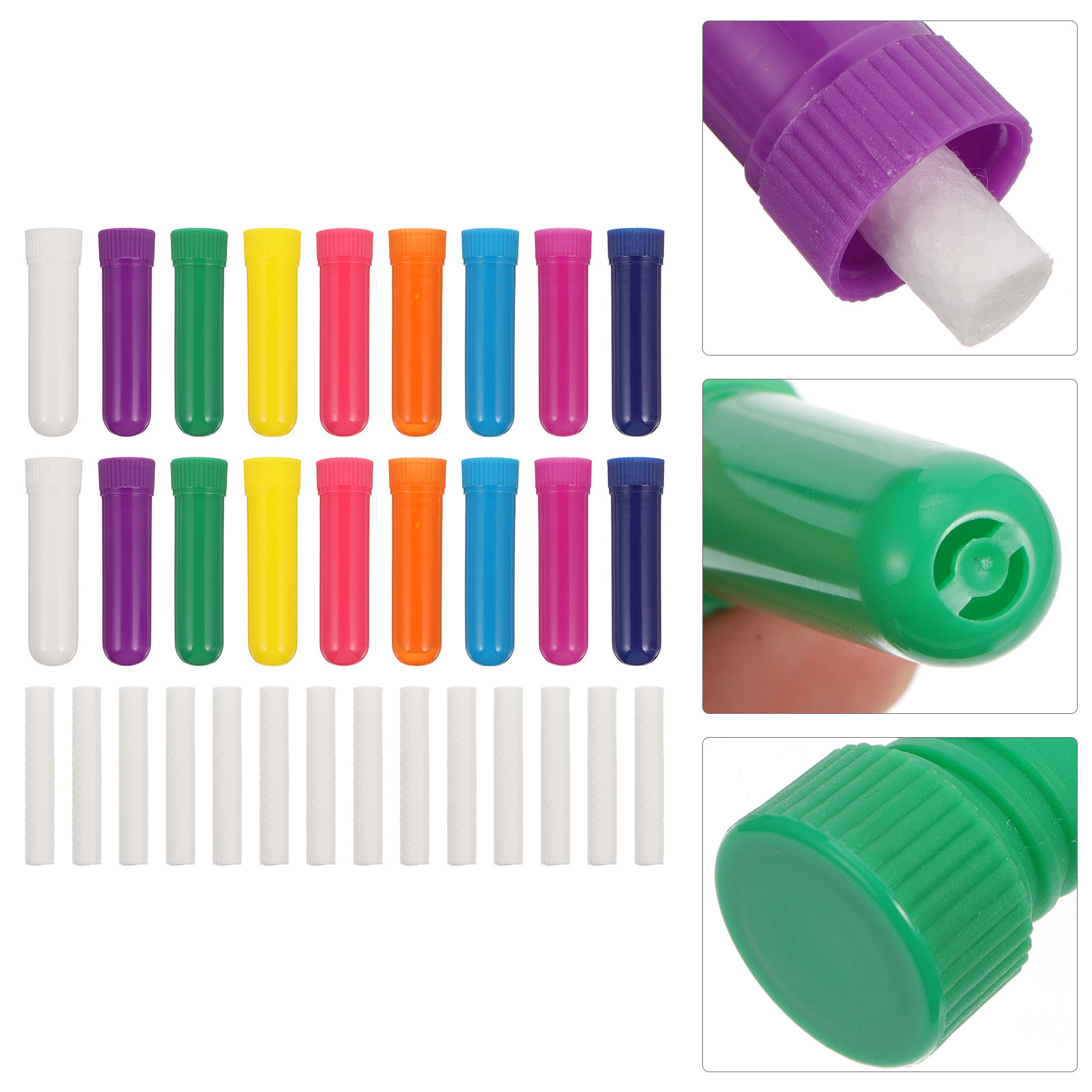 30Pcs Nasal Tubes Blank Empty  - Essential Oil Blend ulasan dan harga