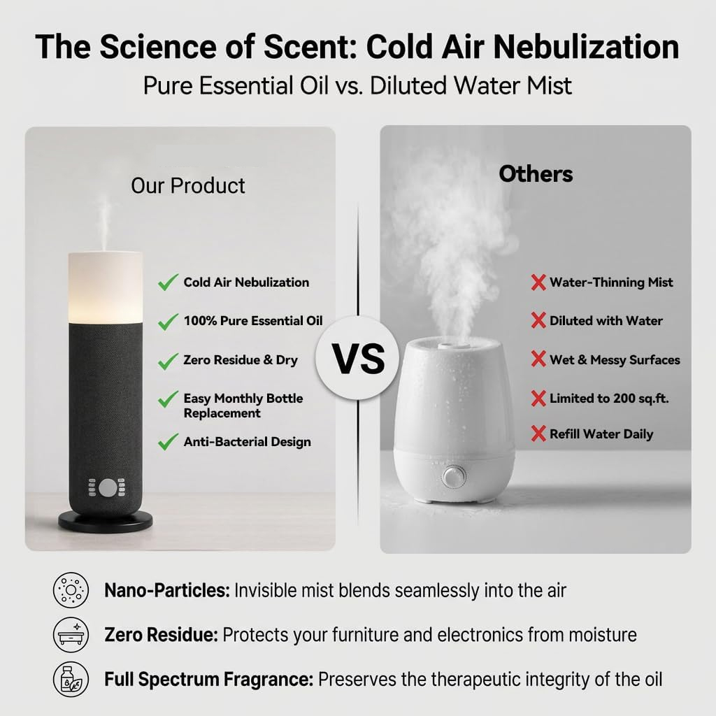 NAMSTE 120ML Tower Scent Diffu - Home Fragrance Electric Diffuser ulasan dan harga