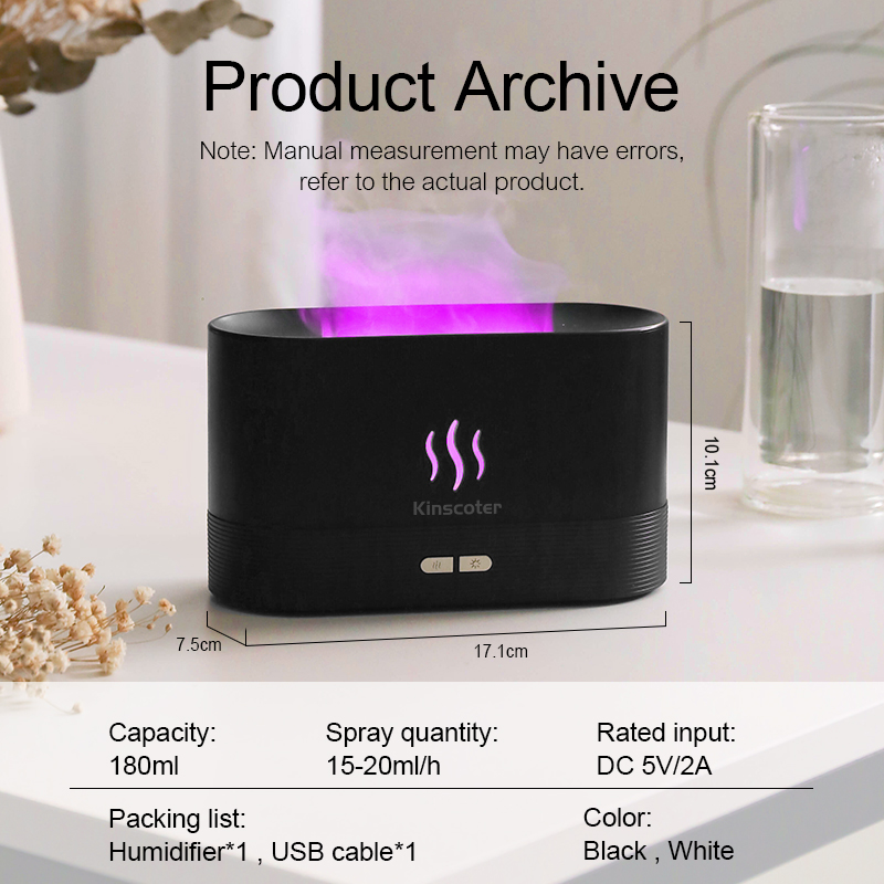 USB Desktop Flame Aroma Diffus - Home Fragrance Diffuser Oil ulasan dan harga