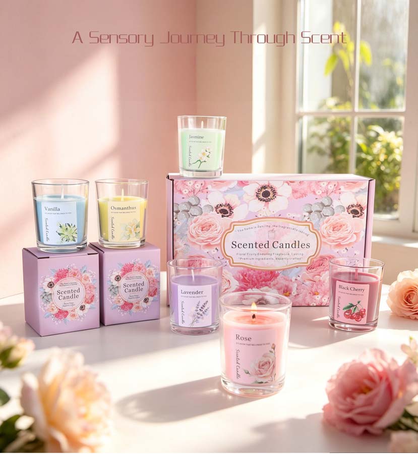 Aromatherapy Scented Candle Gi - Home Fragrance Gift Set ulasan dan harga