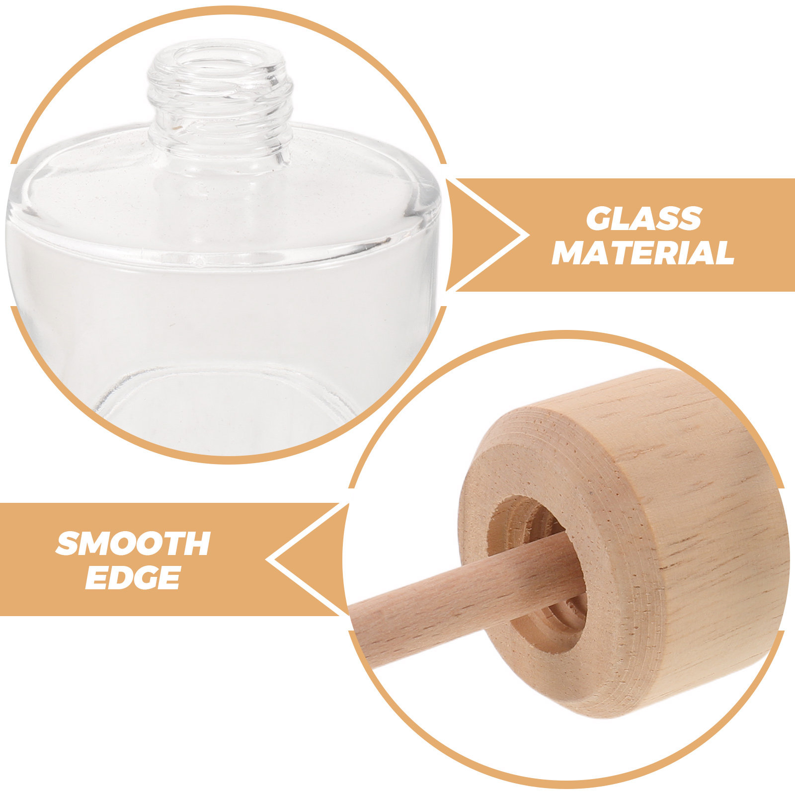 2Pcs Clear Glass Reed Diffuser - Home Fragrance Aromatherapy ulasan dan harga