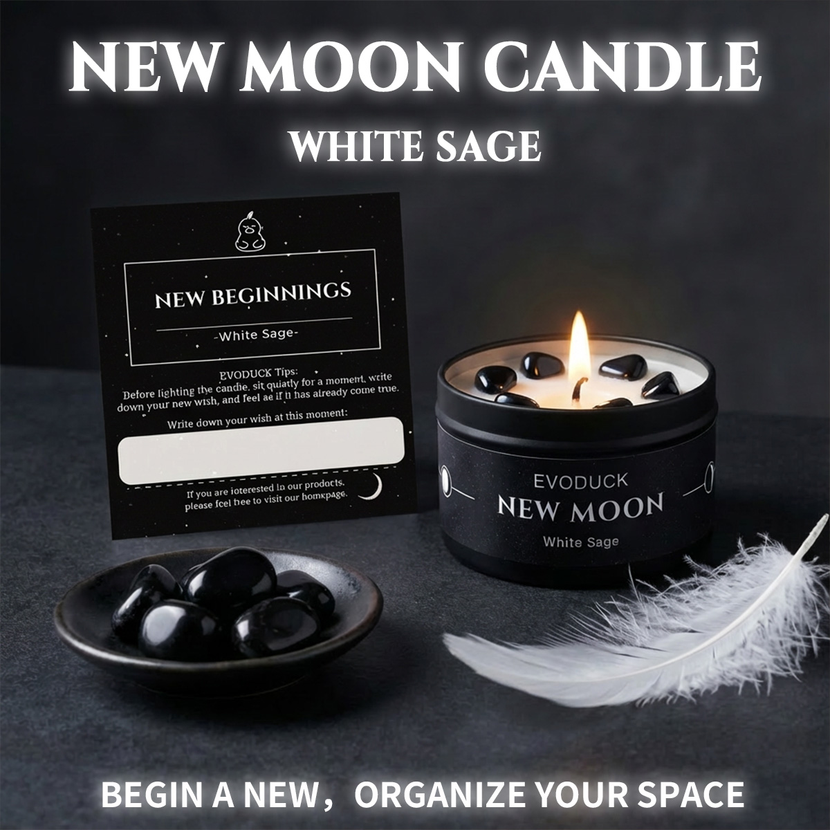 4PCS Moon Phase Crystal Scente - Home Fragrance Gift Set Rituals ulasan dan harga